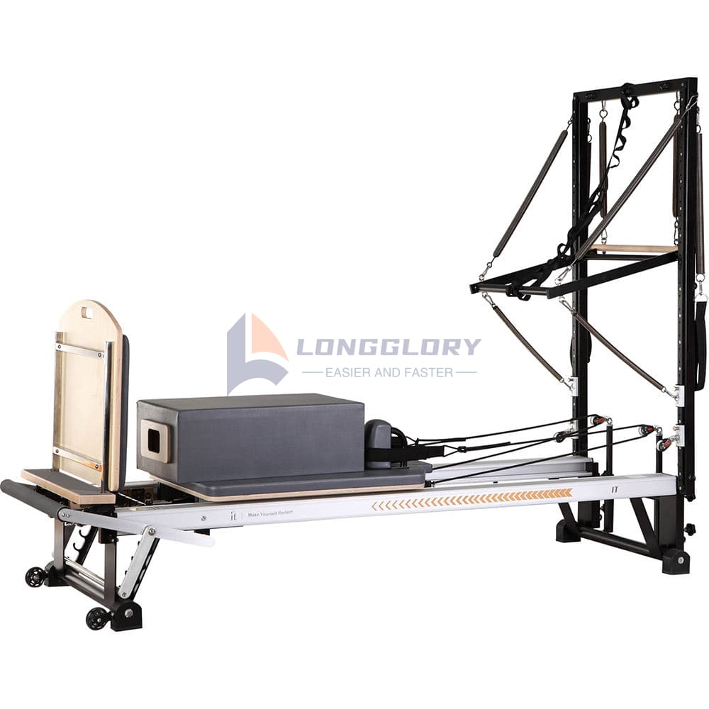 하프 타워가 있는 알루미늄 필라테스 리포머