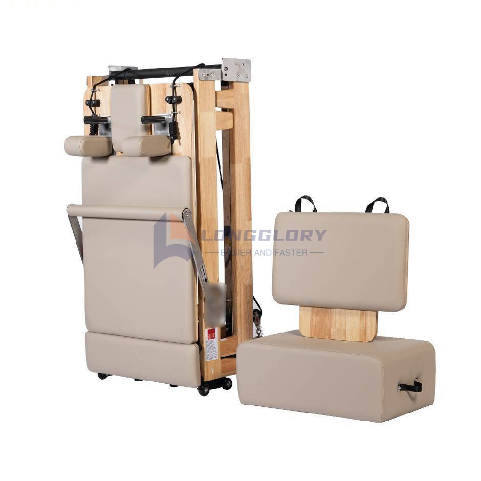 접이식 오크 필라테스 리포머